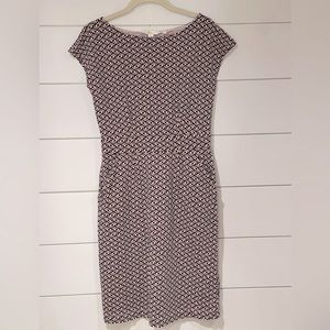 Boden Florrie Jersey Dress Pink and Blue Print Size 6R